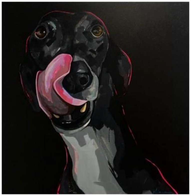 Autorretrato con lengua fuera I